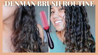 How I Use The Denman Brush | Styling 2B/2C Hair