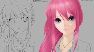 Part 2: How To Paint Realistic Anime Hair