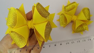 Amazing Ribbon Bow - The Craft - How To Make Hair Bows - How To Make Bows With Ribbon / #4 Tutorial