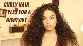 6 Curly Hair Styles For A Night Out