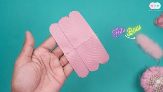 Amazing Heart Shape Mini Hair Bow / Hair Clip Ideas With Fur Bow | Elysia Handmade
