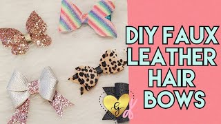 How To Assemble A Faux Leather Hair Bow