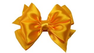 Do It Yourself - How To Make Easy Bow Of Satin Ribbon / Diy Beauty And Easy