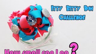 Let'S Make A 2.5" Tiny Hairbow! ((Challenge))/ How To: Hairbows