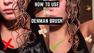 How To Use The Denman Brush