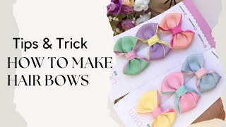 Howto Make Hair Bows Perfect For Summer Hair Accessories#Doityourself