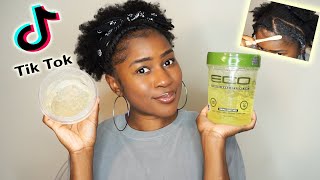 Viral Tiktok Hack: How To Make More Eco Styler Gel Using Water + Testing It On My 4C Natural Hair!!
