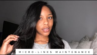 How To Blowdry And Straighten Micro-Links