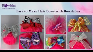 Easy To Make Diy Hair Bows With The Bowdabra