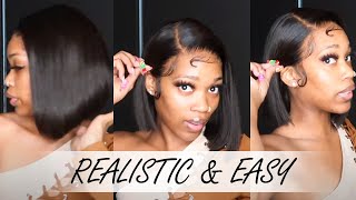 Most Realistic Wig Ever! | Summer Bob Wig On A Budget | Hairvivi