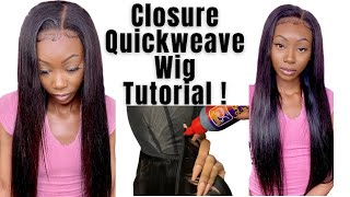 Side Part Closure Quick Weave Wig Ft. Affordable Amazon Bundles