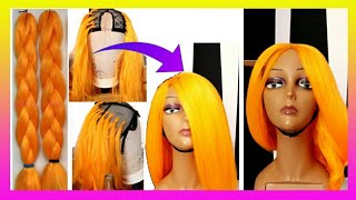 Wig Diy!How To Make A Short Bob Wig Using Expression Braids.Bahati Feat Tanasha Donna'S New Loo