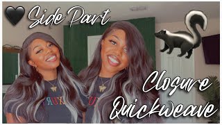 How To: Side Part Closure Quickweave Ft. Organique Mastermix