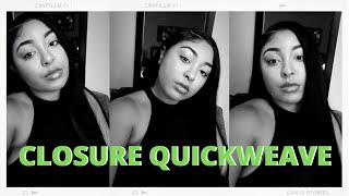 Closure Quickweave Install Using Beauty Store Hair | Ft. Organique Mastermix & Laflare 4X4 Closure