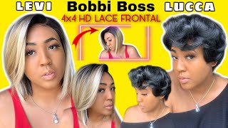 Hot Topic Everyday Bob Wig | Bobbi Boss Lace Front Wig Lucca | Bobbi Boss Wig Levi | 4X4 Hd Frontal