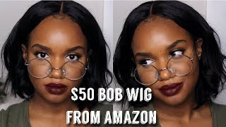 $50 Human Hair Amazon Bob Wig | Ft. Atoz Wig |