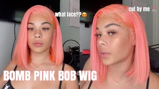 Flawless Lace Pink Bob Wig Install Ft. Todayonlyhair