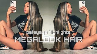 Flawless  Balayage Highlight Wig Ft Megalookhair