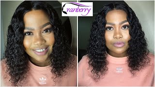 Deep Wave Bob Wig Installation For Beginnings Ft. Cranberry Hair