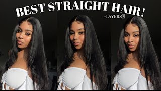 No More Frontals! Best Straight 5X5 Hd Lace Closure Wig Glueless Install | Ft. Asteria Hair