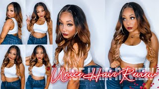 Unice Blonde Balayage Loose Wave Lace Wig With Face Framing Highlight Review