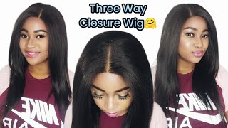 How To Make A Three Way Closure Wig | Beginner Friendly | Detaild Tutorial