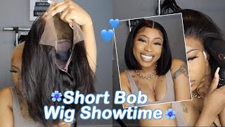 Short Bob Wig Winner!!She Reviewed Our Lace Front Bob Wig | Best Natural Look! #Ulahair