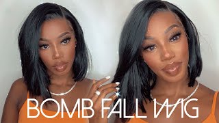 Affordable Bomb Fall Bob Wig | Janet Collection " Frontal Part Asia "