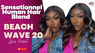 Sensationnel Human Hair Blend Butta Hd Lace Front Wig "Beach Wave 20" |Ebonyline.Com