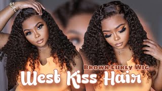 I'M Obsessed! Brown Curly Wig Install (Talk Through)|Westkiss Hair