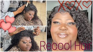 Fall In Love With These Curls !  |13X4  Frontal Lace Front Wig | Recool Hair | Joy Amor