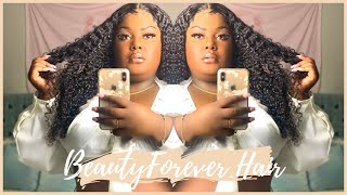 Watch Me Slay This 28"Jerry Curly Lace Frontal Wig | Ft. Beauty Forever Hair | Shanice J.