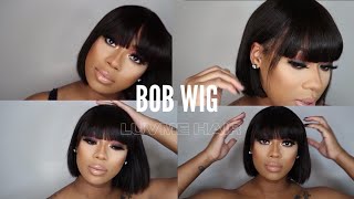 Bob Bang Wig Ft. Luvme Hair | Shannon Pryor