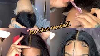 No Glue!! Quick And Easy 5X5 Hd Lace Closure Wig Install | Dola Hair