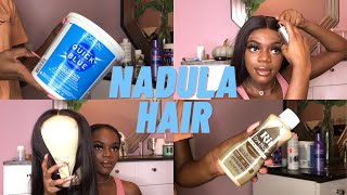 Nadula Hair Review 5X5 Hd Lace Closure Wig Install| How To Bleach & Tint Knots