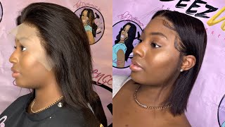 Preplucked Silky Straight Short Bob Wig 6"Inch Parting!!! | Ft Superbwigs