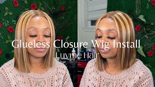 Highlighted Glueless Closure Bob | Luvme Hair Review