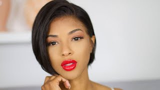 Affordable Natural Color Short Bob Wig For The Summer!  | Chantiche | Rochelle Clarke