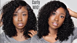 Most Natural Looking Curly Hair Lace Wig... Lace Closure Unit Tutorial & Customization!! Affordable!