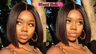 $139 Wig! Must Have Blunt Cut Bob! | Wowafrican