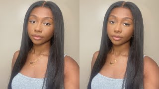 Watch Me Install This 5X5 Hd Straight Closure Wig | Ft. Premium Lace Wig