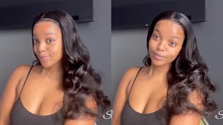 Lovely Look!!! How To Quickly Install & Style 18 Inch Body Wave Frontal Wig || @West Kiss Hair