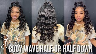 Best Body Wave Half Up Half Down Ft  Nadula Hair