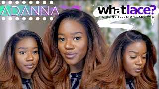 A Human Hair Dupe Sensationnel Cloud 9 Whatlace? Pre-Plucked Hd-Lace Front Wig Adanna- Justika