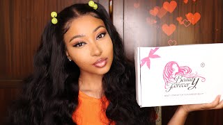 Omgggg| 13X4 Body Wave Wig 150% Density | Unboxing + Install + Review Ft Beauty Forever Hair