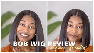 How To: Install Bob Wig With  No Bleached Knots Or Glue! | Only $30 And Beginner Friendly!