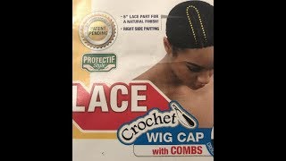 Freetress Lace Crochet Wig Cap Silky Natural Twist Install  Info + Updo