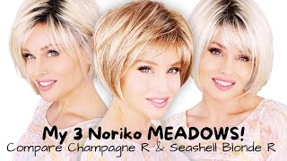 My 3 Noriko Meadow Wigs! Champagne R & Seashell Blonde R | Variances & My Favorite Ways To Style It!