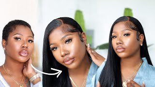 The Best Straight Hair Ever|Flawless Lace Install|Ashimary Hair