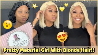 Her Cute Baby Girl As Voice Over Lace Wig Install | Blonde Color Hair For Summer #Elfinhair Review